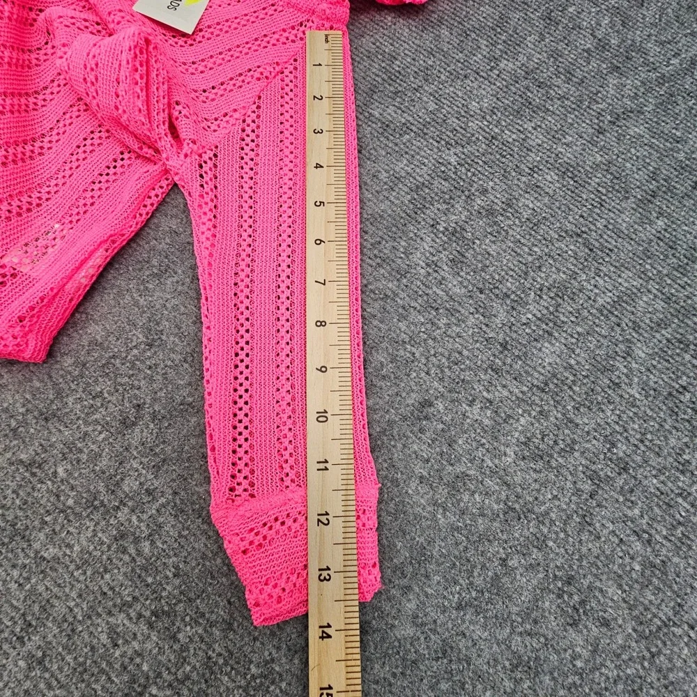Epic Threads Swim Coverup‎ Girls 2T LG Epic Coverup Plyo Pink Crochet Hooded